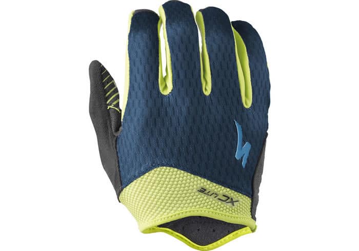 guantes mtb specialized xc lite azul-fluor